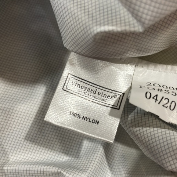 Vineyard Vines Navy Striped Sailor Hooded Rain Quarter Sleeve Jacket - Picture 11 of 11